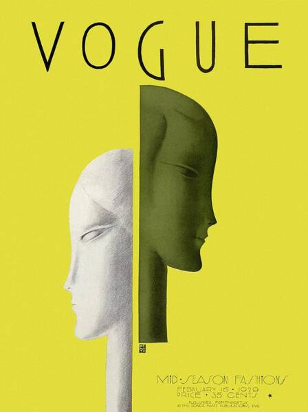 Vogue Mid-Season Cover 1929 Poster