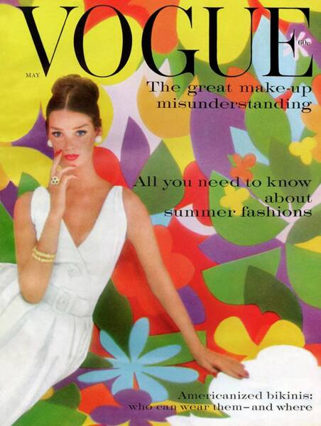 Vogue Cover with Elegant Woman Poster