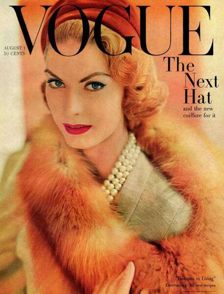 Vintage Vogue Cover Model Poster