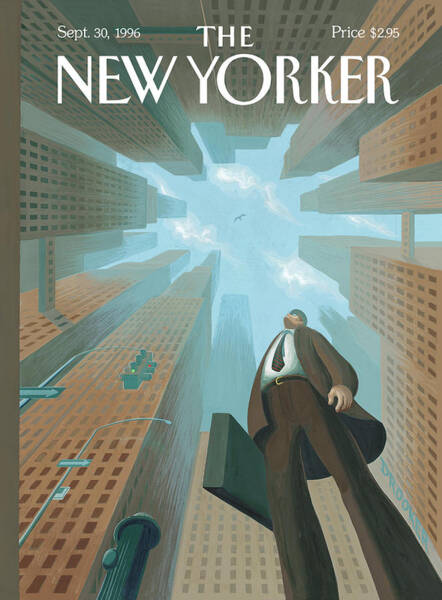 Giant in Urban Canyon Poster