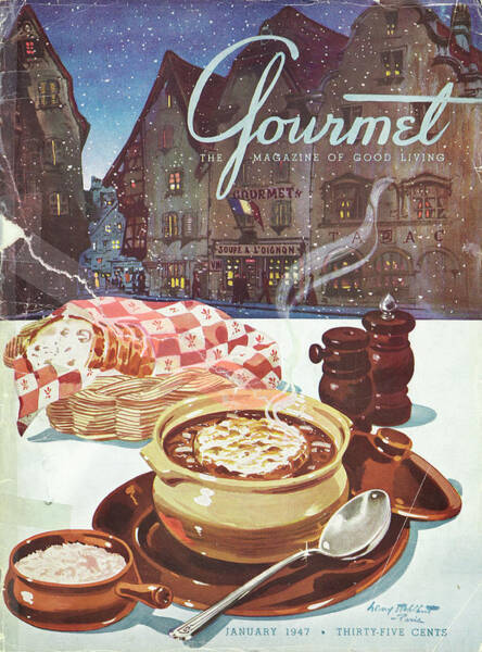 Gourmet Magazine Winter Edition Cover Poster