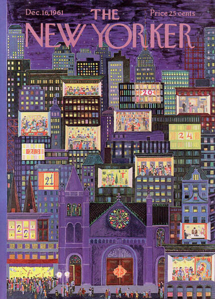 New Yorker Cover of December 1961 Poster