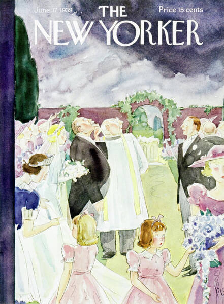 Elegant Wedding Ceremony Scene Poster