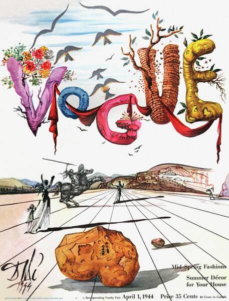 Surreal Vogue Magazine Cover Poster