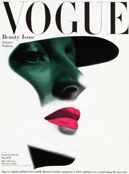 Vogue 1945 Beauty Issue Cover Poster
