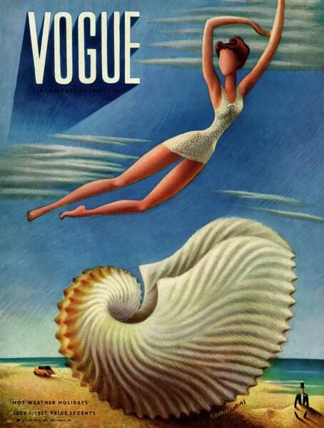 Surreal Vogue Magazine Cover Poster
