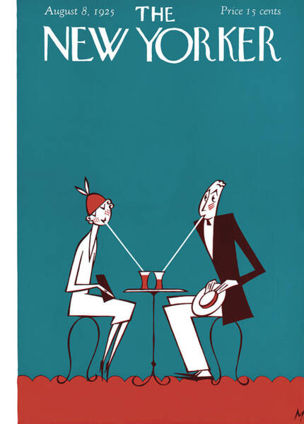 Retro Couple Sharing a Drink Poster