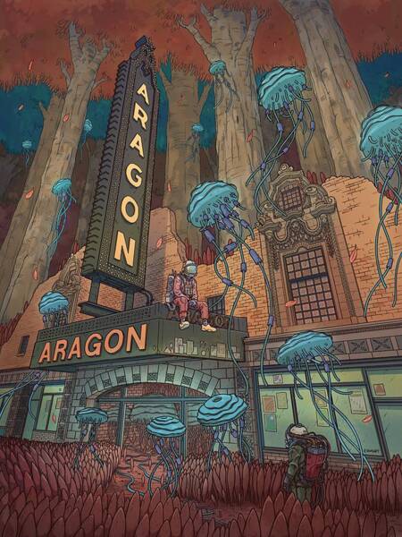 Futuristic Exploration at Aragon Ballroom Poster