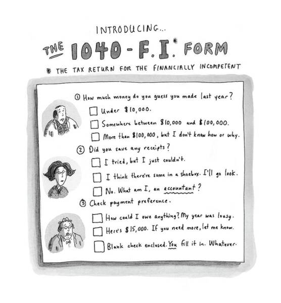 The 1040 F.i. Form Poster