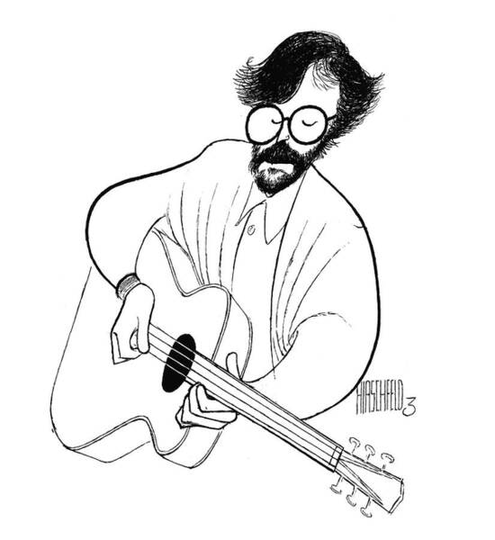 Eric Clapton with Acoustic Guitar Poster
