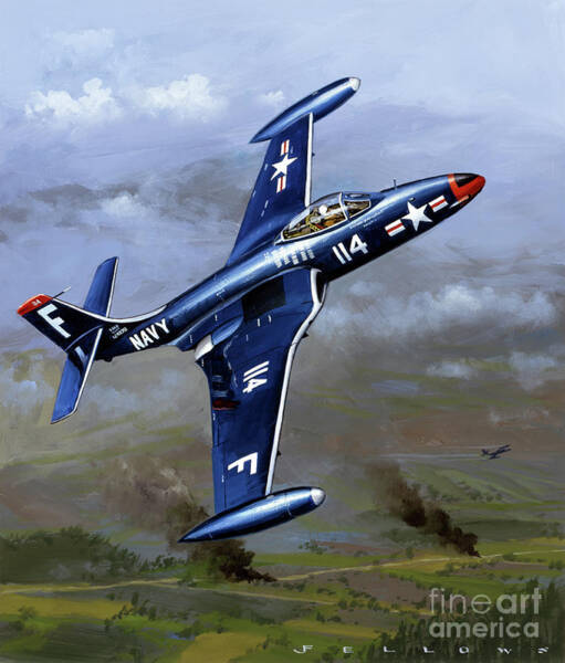 Mcdonnell F2h Banshee Poster