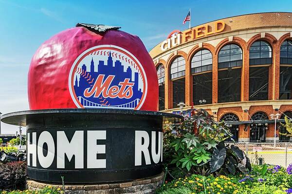 Citi Field and Mets Home Run Apple Poster