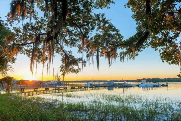 Sunset Over Skull Creek Poster