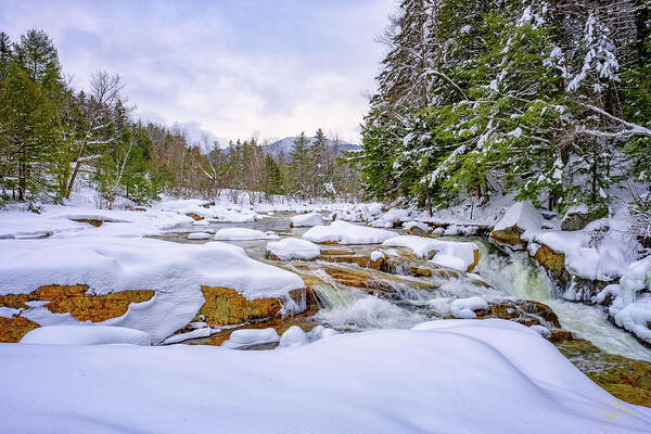 Winter On The Swift River. Poster