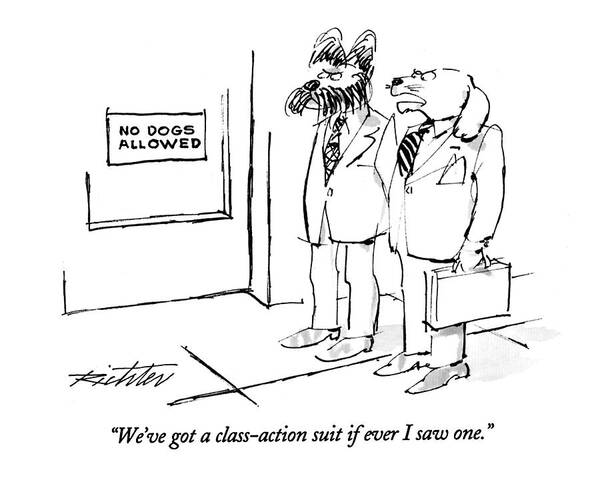 Dogs Dressed as Lawyers Poster