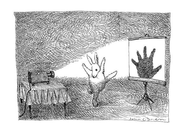 Rabbit Performs Shadow Puppet Show Poster