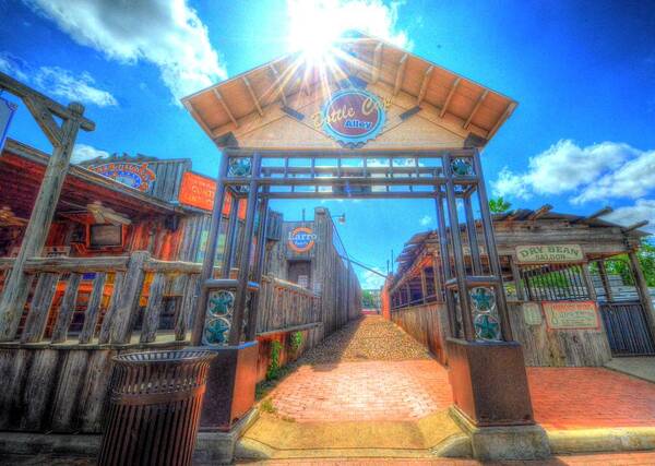 Historic Western Town Entrance Poster