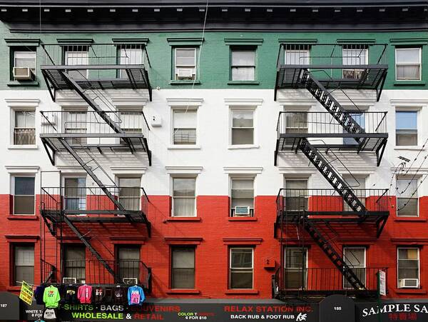 Colorful Urban Building Facade Poster