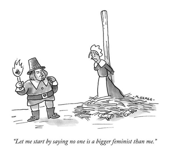 Irony in Historical Feminism Poster