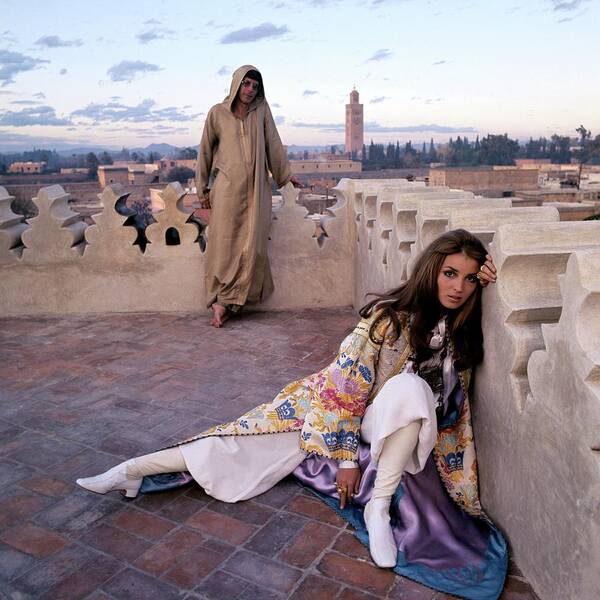 Fashion Shoot on Moroccan Rooftop Poster