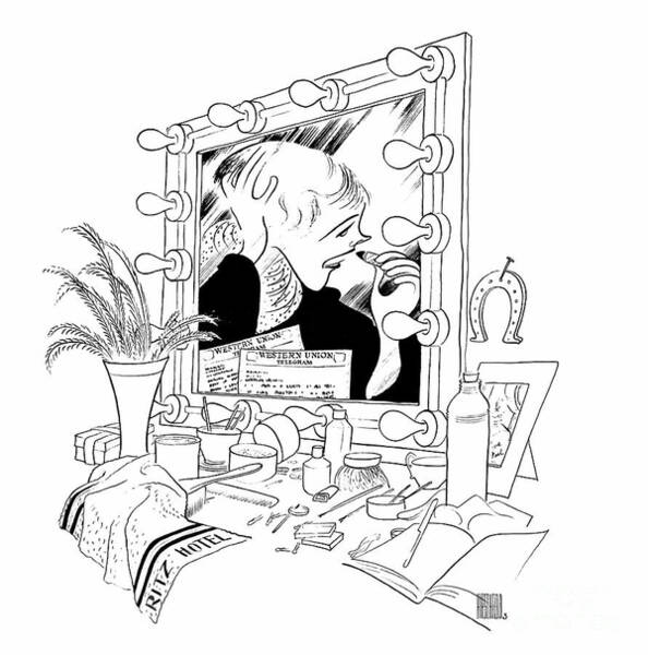 Julie Andrews At Dressing Table For Star Poster