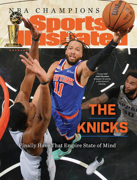 Basketball Action on Sports Illustrated Cover Wall Art