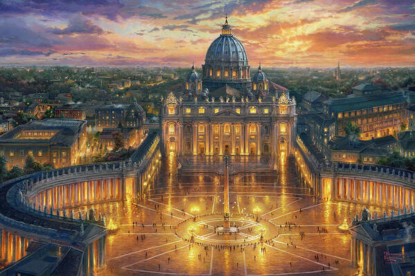 Sunset Wall Art for Sale by Thomas Kinkade