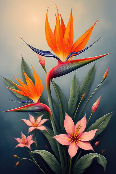 Bird Of Paradise Wall Art Art Print