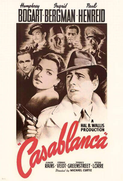 Casablanca Movie Poster Mixed Media