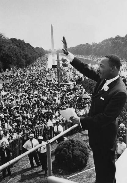 Martin Luther King Jr. at the March Art Print