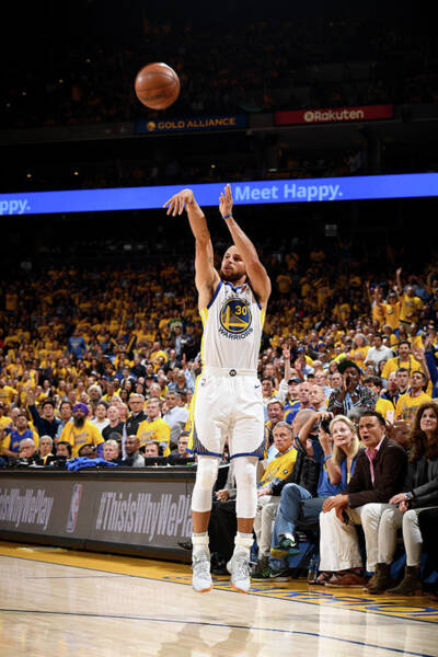 Basketball Star Launches Three-Point Shot Wall Art