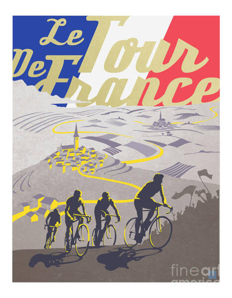 Tour de France Cyclists Wall Art