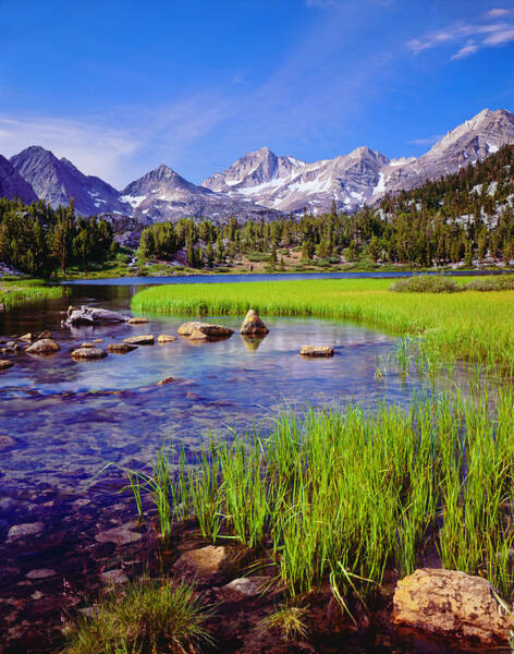 Serene Mountain Landscape with Lake Wall Art