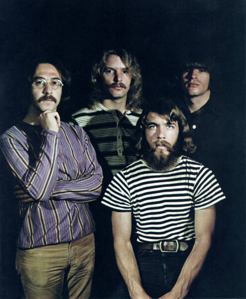Four Musicians in Striped Shirts Wall Art