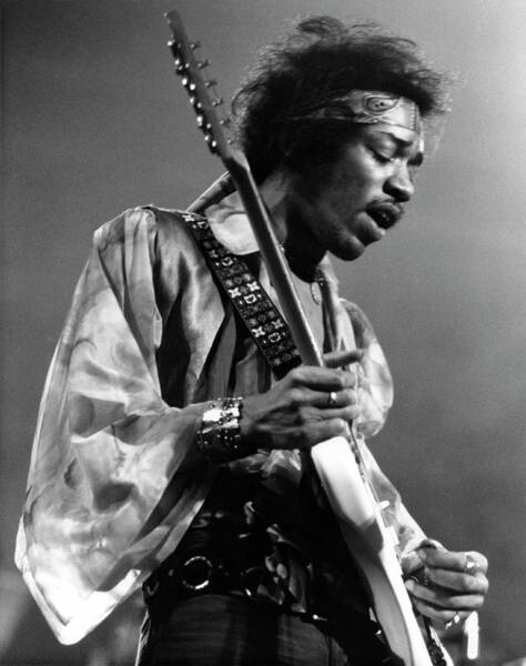 Iconic Guitarist on Stage Wall Art