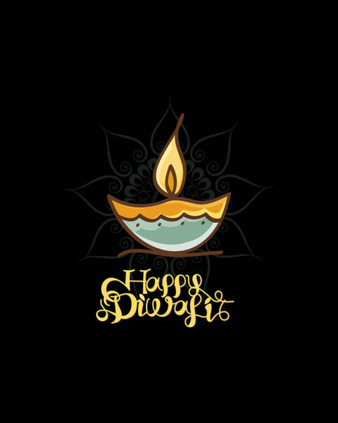 Happy Diwali T Shirt Art Print