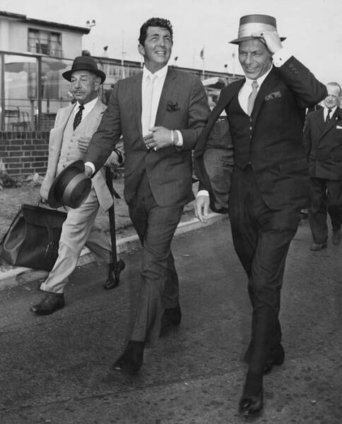 Frank Sinatra and Dean Martin Strolling Wall Art