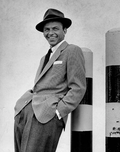 Frank Sinatra Smiling in a Suit Wall Art