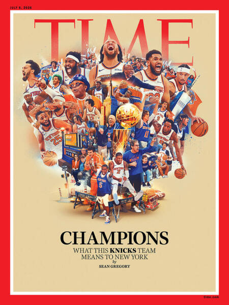 New York Knicks Celebration Montage Wall Art