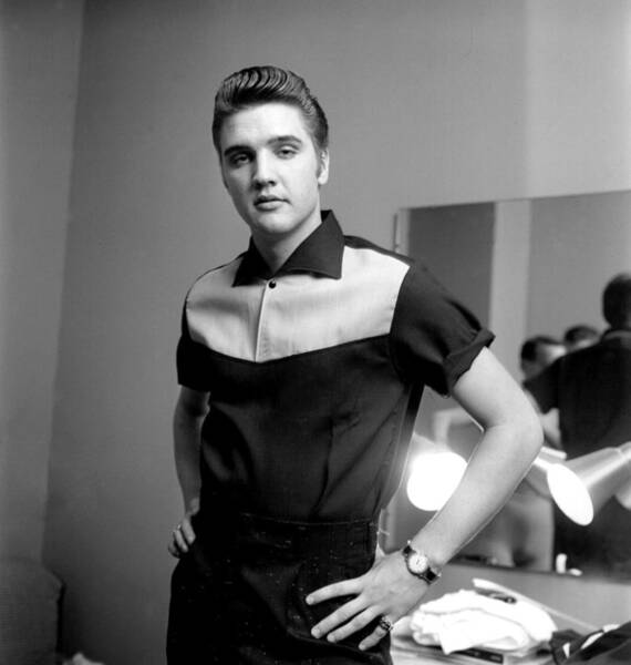 Elvis Presley in Dressing Room Wall Art