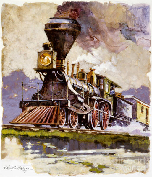 Adam Brown Locomotive Art Print