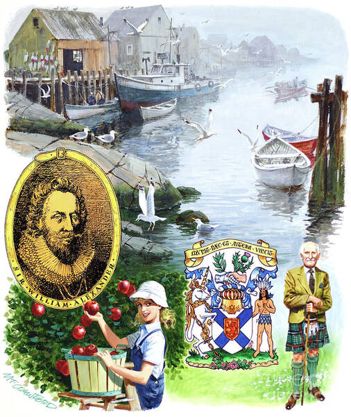Emblems Of Nova Scotia Art Print