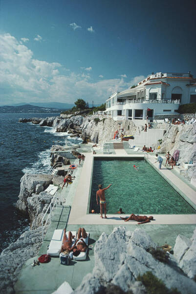 Seaside Pool at Cliffside Resort Wall Art