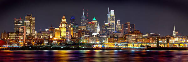 Philadelphia Skyline at Night Wall Art