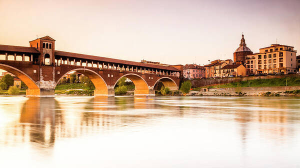 Historic Bridge at Golden Hour Art Print