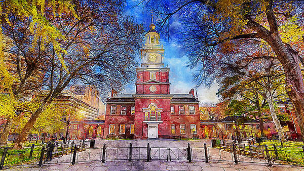 Philadelphia Independence Hall Exterior Art Print
