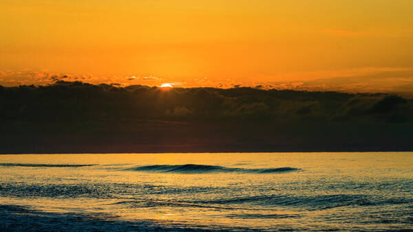 Serene Ocean Sunset Art Print