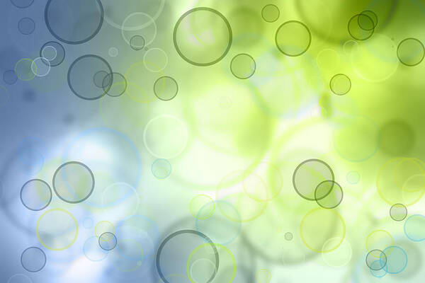 Circular Light Patterns Wall Art