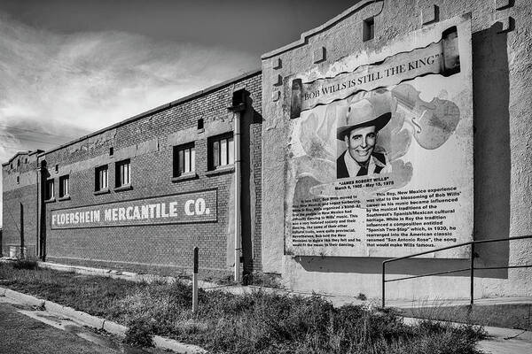 Country Legend Bob Wills In Roy New Mexico Art Print