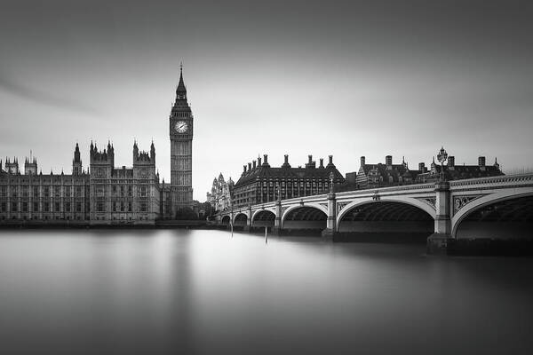 Big Ben and Westminster Bridge Photograph